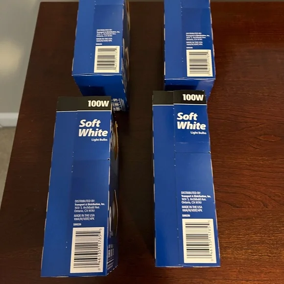 Light Bulbs Soft White 100 Watt Light Bulbs - 1 Pack of 4 Bulbs incandescent - Picture 3 of 7